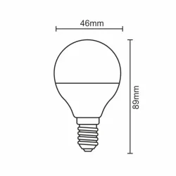ZLS814 - LED žiarovka 8W - G45 / E14 / SMD / 3000K - ZLS814