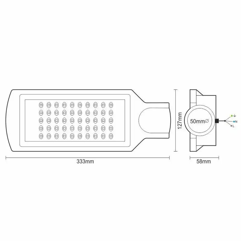 LSL322 - LED pouličné svietidlo 50W / 4000K - LSL322