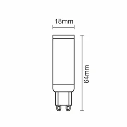 ZLS616C - LED žiarovka 7W - G9 / SMD / 2800K - ZLS616C