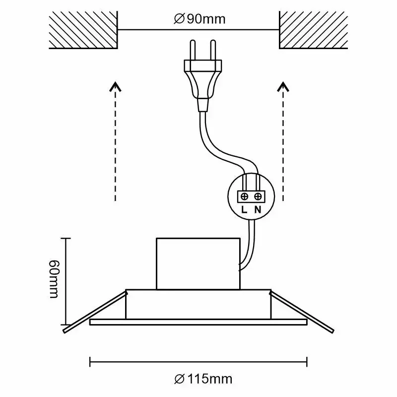 LDL164W - LED svietidlo WIFI 10W / IP44 / 3000K - 6500K / WH - LDL164W LDL164W - LED svietidlo WIFI 10W / IP44 / 3000K - 6500K / WH - LDL164W