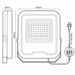 LF6027 - LED PROFI reflektor 200W / 5000K / BK - LF6027 LF6027 - LED PROFI reflektor 200W / 5000K / BK - LF6027