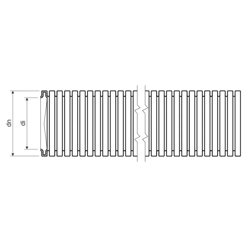 Ohybná elektroinštalačná rúrka PVC MONOFLEX pr. 20 mm, 22212, mechanická odolnosť 320N/5cm, svetlosivá, balenie 50 m. - 1420_K50
