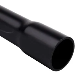 Tuhá hrdlovaná elektroinštalačná rúrka UV stabilná bezhalogénová PPO pr. 16 mm, 22521, mechanická odolnosť 320N/5cm, čierna, dĺž