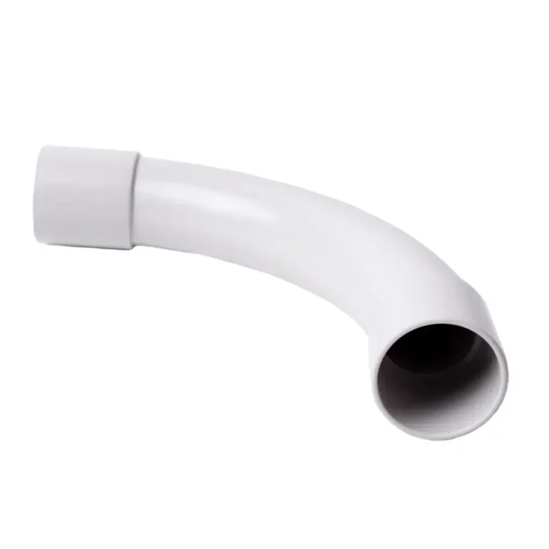 Koleno 90° pre tuhé elektroinštalačné rúrky PVC pr. 20 mm, svetlosivé. - 4120_KB