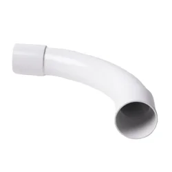 Koleno 90° pre tuhé elektroinštalačné rúrky PVC pr. 32 mm, biele. - 4132_HB