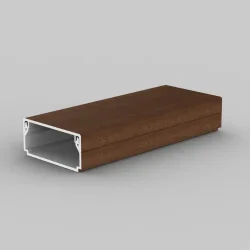 Lišta hranatá 40x20, imitácia dreva - dub tmavý, 2 m, kartón - LHD 40X20_I2