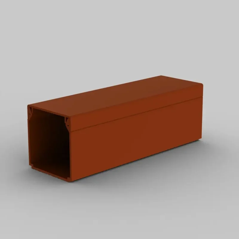 Lišta hranatá 40x40, tmavé drevo - hnedá, 2 m, kartón - LHD 40X40_TD