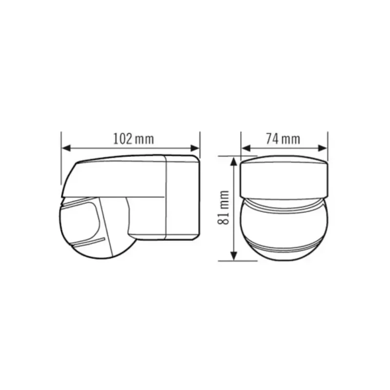 Senzor pohybu MD 200° biely - EM10025310