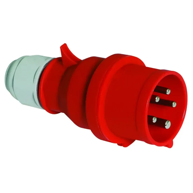 Zástrčka 16A 5p 400V IP44 6h s rýchlym pripojením - 2136