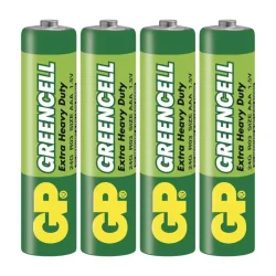 GP Greencell zinkochloridová batéria R03 (AAA), 4 ks - 1012114000