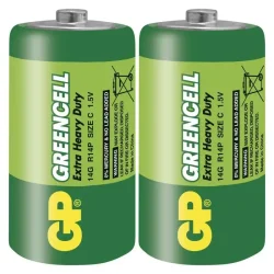 GP Greencell zinkochloridová batéria R14 (C), 2 ks - 1012302000