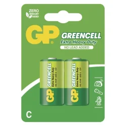 GP Greencell zinkochloridová batéria R14 (C), 2 ks - 1012312000