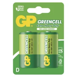 GP Greencell zinkochloridová batéria R20 (D), 2 ks - 1012412000