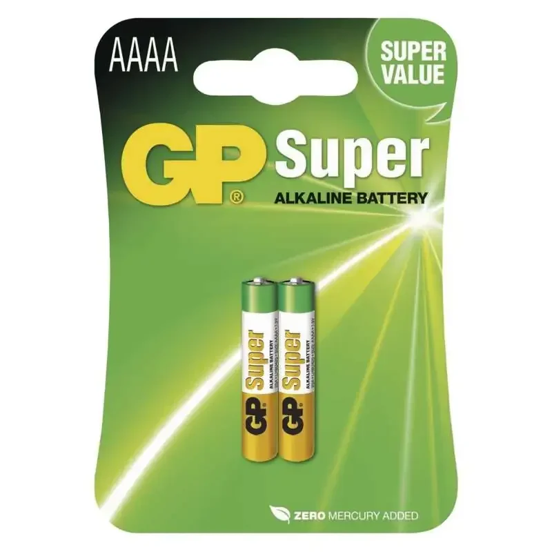 Špeciálna alkalická batéria GP 25A (AAAA, LR61) 1,5 V, 2 ks - 1021002512