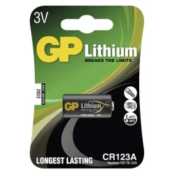 Lítiová batéria GP CR123A, 1 ks - 1022000111