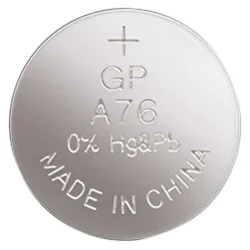 Alkalická gombíková batéria GP LR44 (A76F), 5 ks - 1041007615