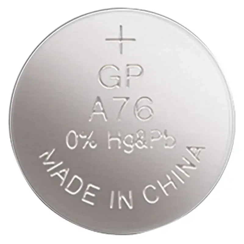 Alkalická gombíková batéria GP LR44 (A76F), 5 ks - 1041007615