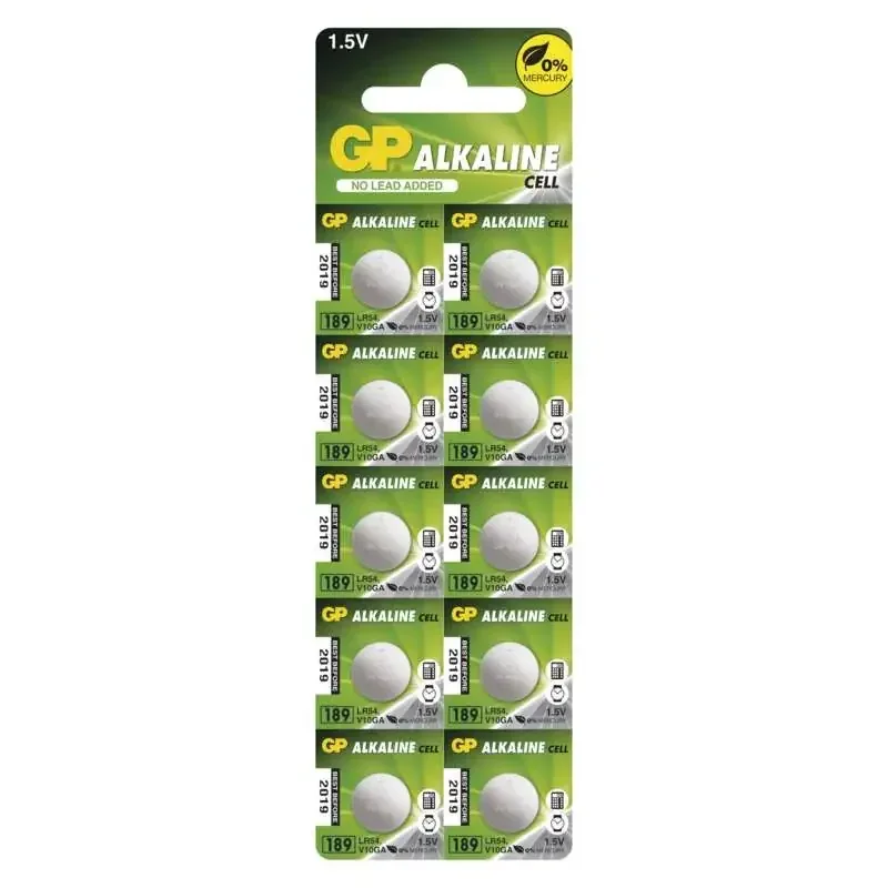 Alkalická gombíková batéria GP LR54 (189F), 1 ks - 1041018911