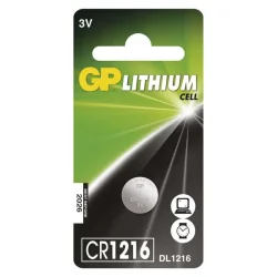 GP CR1216 Lítiová gombíková batéria, 5 ks - 1042121615