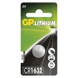 GP CR1632 Lítiová gombíková batéria, 1 ks - 1042163221