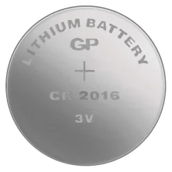 GP CR2016 Lítiová gombíková batéria, 5 ks - 1042201615