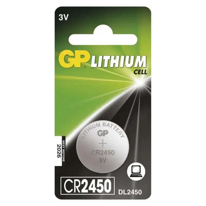 GP CR2450 Lítiová gombíková batéria, 5 ks - 1042245015