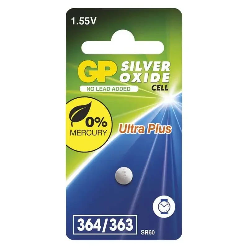 Gombíková batéria pre hodinky GP 364F (SR60, SR621), 1 ks - 1043036431