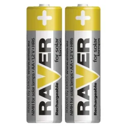 Nabíjacie batérie RAVER 600 mAh HR6 (AA), 2 ks - 1332212030