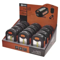 COB LED pracovná baterka P3889, 200 lm, 3x AAA, 12 ks - 1440833100