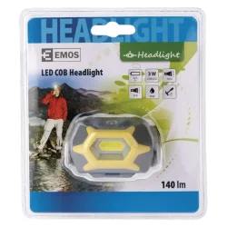Čelovka COB LED P3532, 140 lm, 16m, 3x AAA - 1441233120