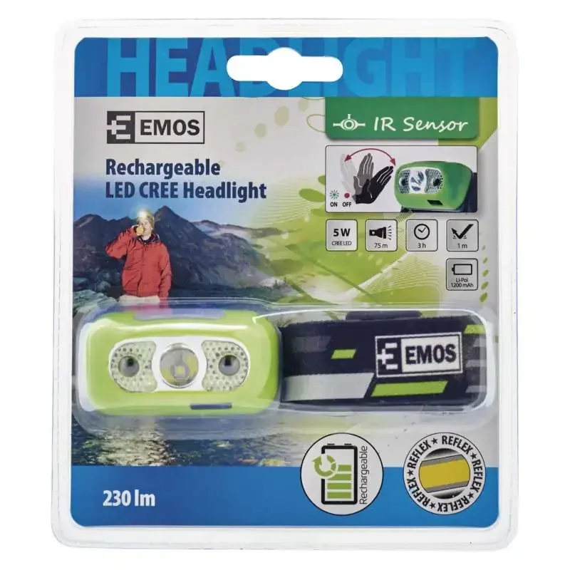 Nabíjacia čelovka CREE LED P3534, 230 lm, Li-Pol 1200 mAh - 1441250920