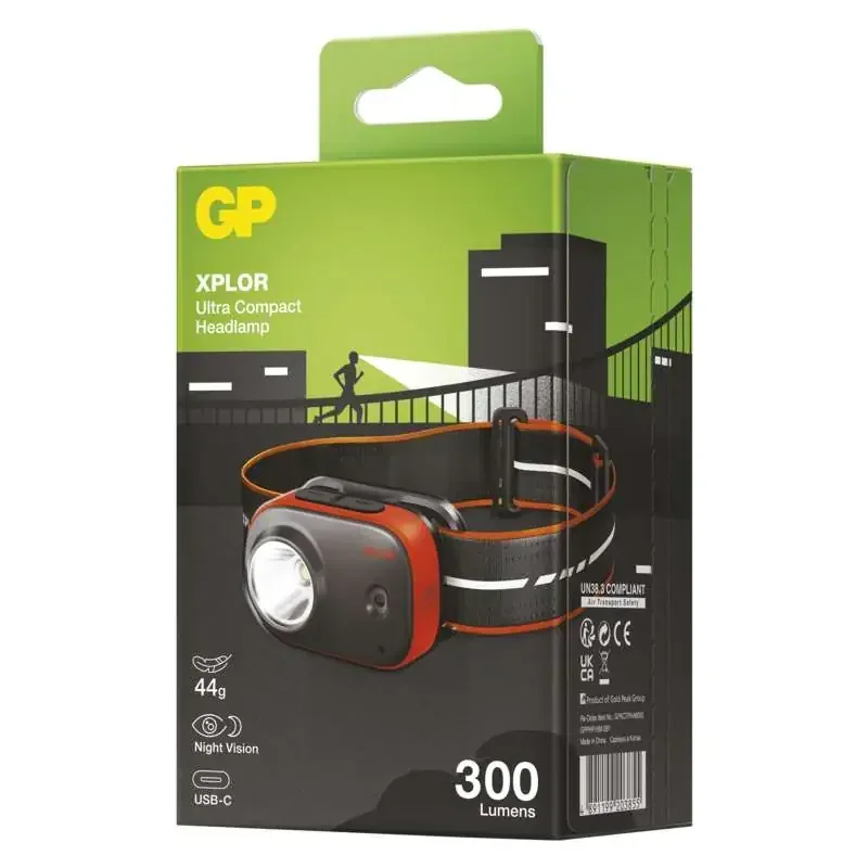 Dobíjacia LED čelovka GP Xplor PHR16, 300 lm - 1451085660