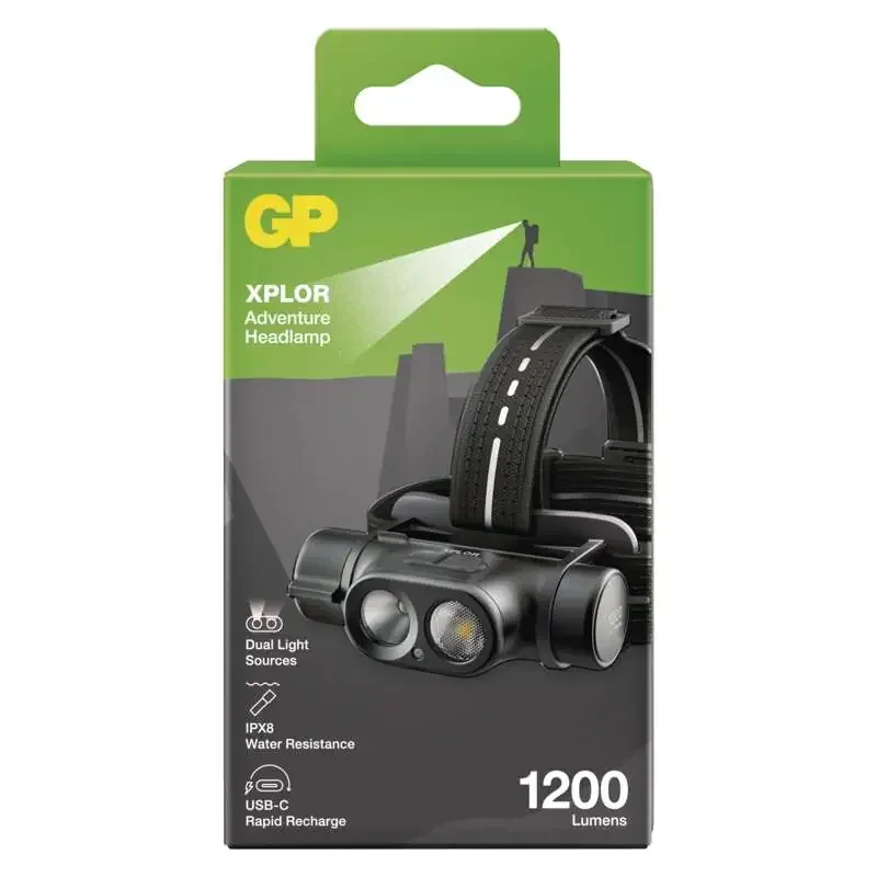 Dobíjacia LED čelovka GP Xplor PHR19, 1200 lm - 1451701900