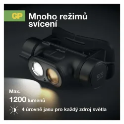 Dobíjacia LED čelovka GP Xplor PHR19, 1200 lm - 1451701900