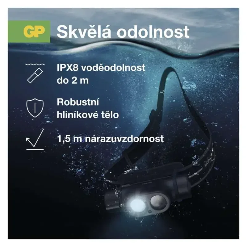 Dobíjacia LED čelovka GP Xplor PHR19, 1200 lm - 1451701900