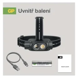 Dobíjacia LED čelovka GP Xplor PHR19, 1200 lm - 1451701900