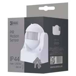 PIR senzor (snímač pohybu) IP44 1200W, biely - 1454007200 PIR senzor (snímač pohybu) IP44 1200W, biely - 1454007200