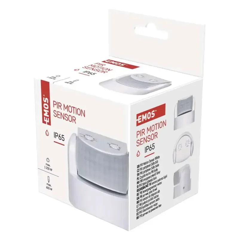 PIR senzor (snímač pohybu) IP65 1200W, biely - 1454015100 PIR senzor (snímač pohybu) IP65 1200W, biely - 1454015100