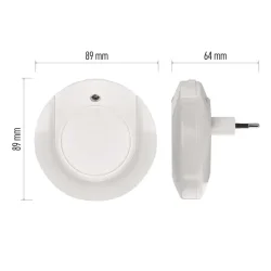 Nočné svetlo LED P3317 s fotosenzorom do zásuvky - 1456000140 Nočné svetlo LED P3317 s fotosenzorom do zásuvky - 1456000140