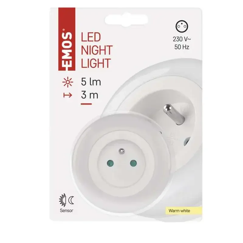 Nočné svetlo LED P3320 s fotosenzorom do zásuvky - 1456000170