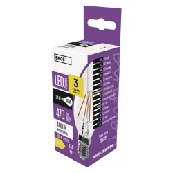 LED žiarovka s vláknom 3,4W E14 neutrálna biela - 1525281407 LED žiarovka s vláknom 3,4W E14 neutrálna biela - 1525281407