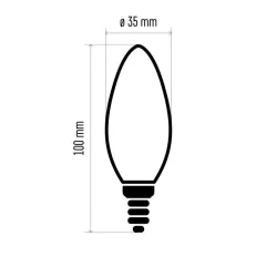 LED žiarovka s vláknom 3,4W E14 neutrálna biela - 1525281407 LED žiarovka s vláknom 3,4W E14 neutrálna biela - 1525281407