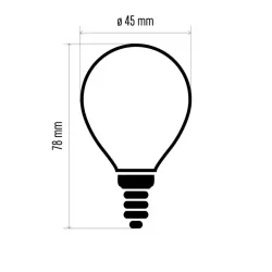 Filament Mini Globe 6W E14 Neutrálne biela LED žiarovka - 1525281411 Filament Mini Globe 6W E14 Neutrálne biela LED žiarovka - 1525281411