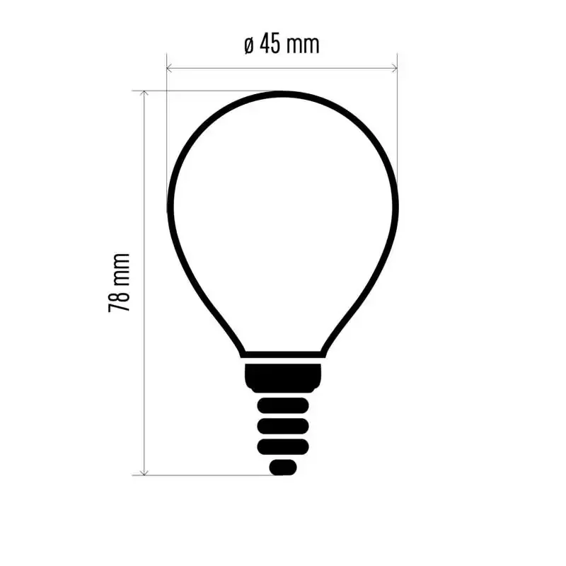 Filament Mini Globe 6W E14 Neutrálne biela LED žiarovka - 1525281411 Filament Mini Globe 6W E14 Neutrálne biela LED žiarovka - 1525281411