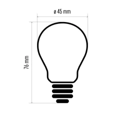 Filament Mini Globe 3,4W E27 LED žiarovka teplá biela - 1525283271
