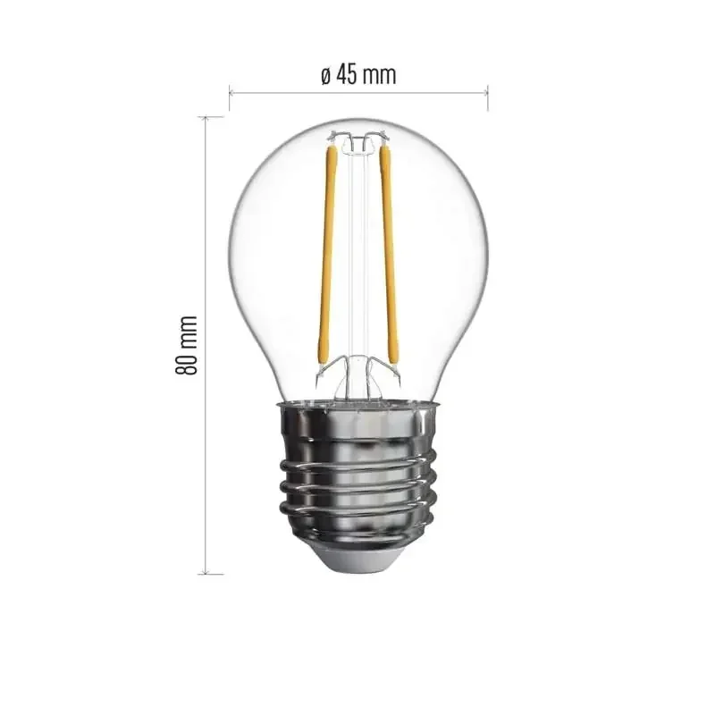 Žiarovka LED Filament Mini Globe 1,8W E27 Neutrálna biela - 1525283407