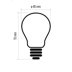 Žiarovka LED Filament Mini Globe 1,8W E27 Neutrálna biela - 1525283407
