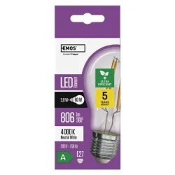 LED žiarovka triedy A 3,8W E27 neutrálna biela - 1525283410