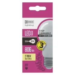 LED žiarovka Classic A60 10W E27 teplá biela, stmievateľná - 1525653200