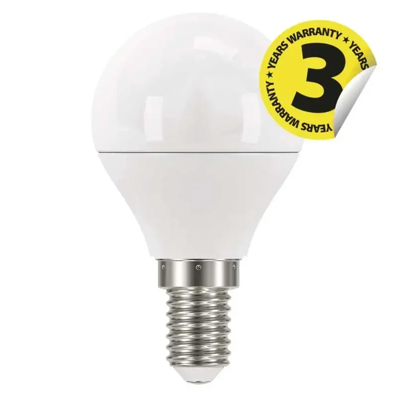 Klasická mini guľová LED žiarovka 5W E14 studená biela - 1525731101